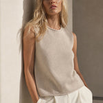 Verona Cashmere Vest — Ivory, banana_republic product shot