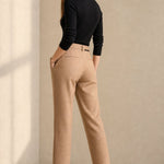 Verona Straight-Leg Trousers — Khaki, banana_republic product shot
