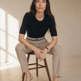 Verona Straight-Leg Trousers — Beige, banana_republic product shot