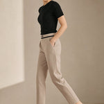 Verona Straight-Leg Trousers — Beige, banana_republic product shot