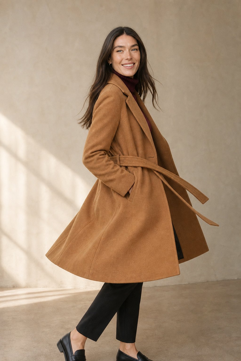 Winter Cinch Woolen Coat — Vintage, banana_republic product shot