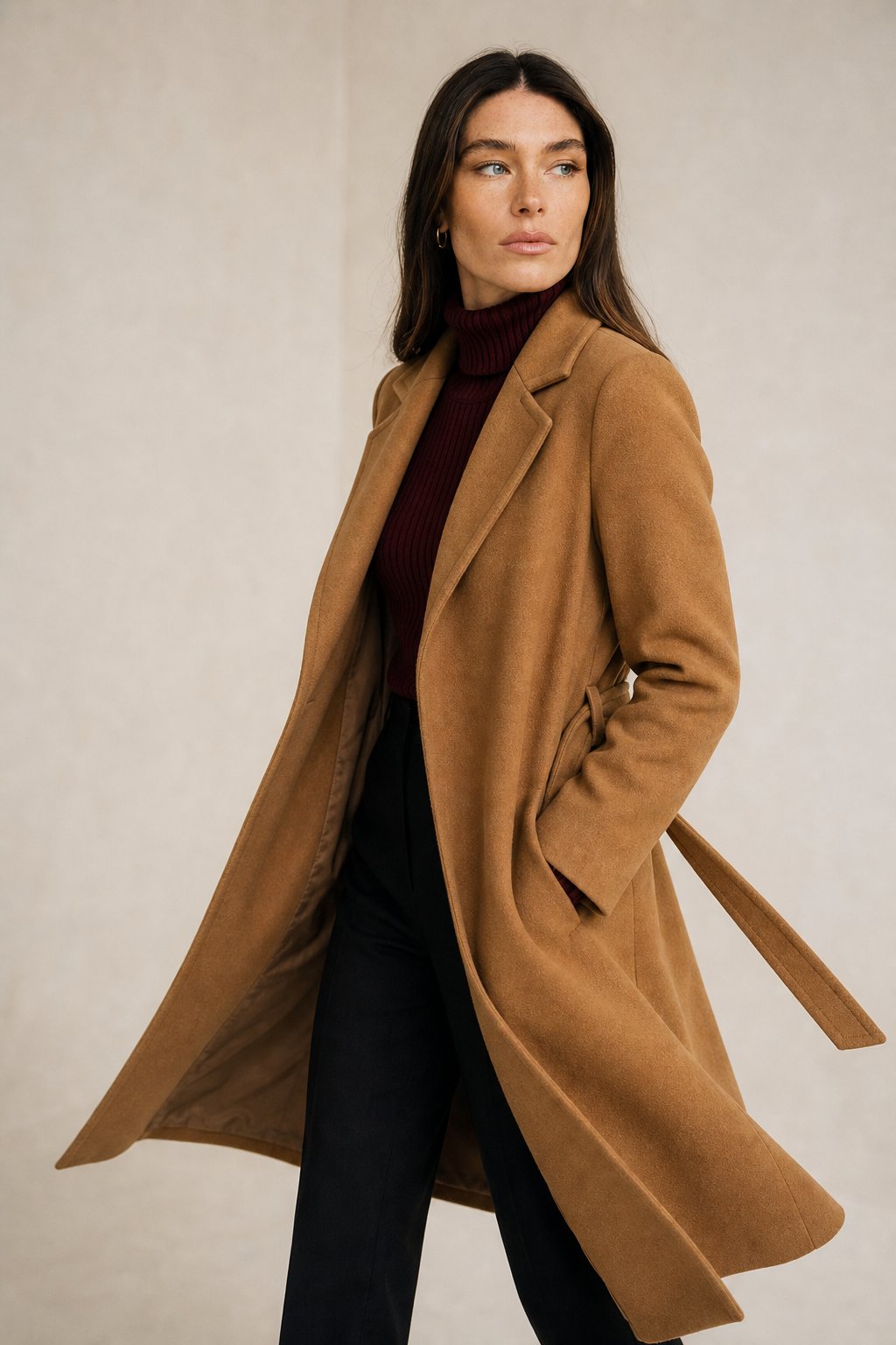 Winter Cinch Woolen Coat — Vintage, banana_republic product shot