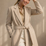 Winter Cinch Woolen Coat — Ivory, banana_republic product shot