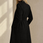 Winter Cinch Woolen Coat — Black, banana_republic product shot