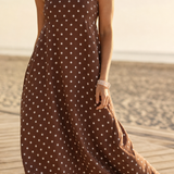 Colette Polka Dot Sweeping Midi Dress