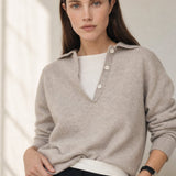 Women's 100% Wool Knit Hoodie Sweater Casual — White, banana_republic product shot