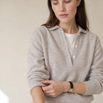 Women's 100% Wool Knit Hoodie Sweater Casual — White, banana_republic product shot
