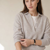 Women's 100% Wool Knit Hoodie Sweater Casual — White, banana_republic product shot