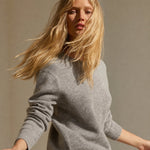 Women's 100% Wool Knit Hoodie Sweater Casual — Camel, banana_republic product shot