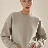 Women's Oversized Cotton Hoodie Pullover Streetwear — Gray, banana_republic product shot