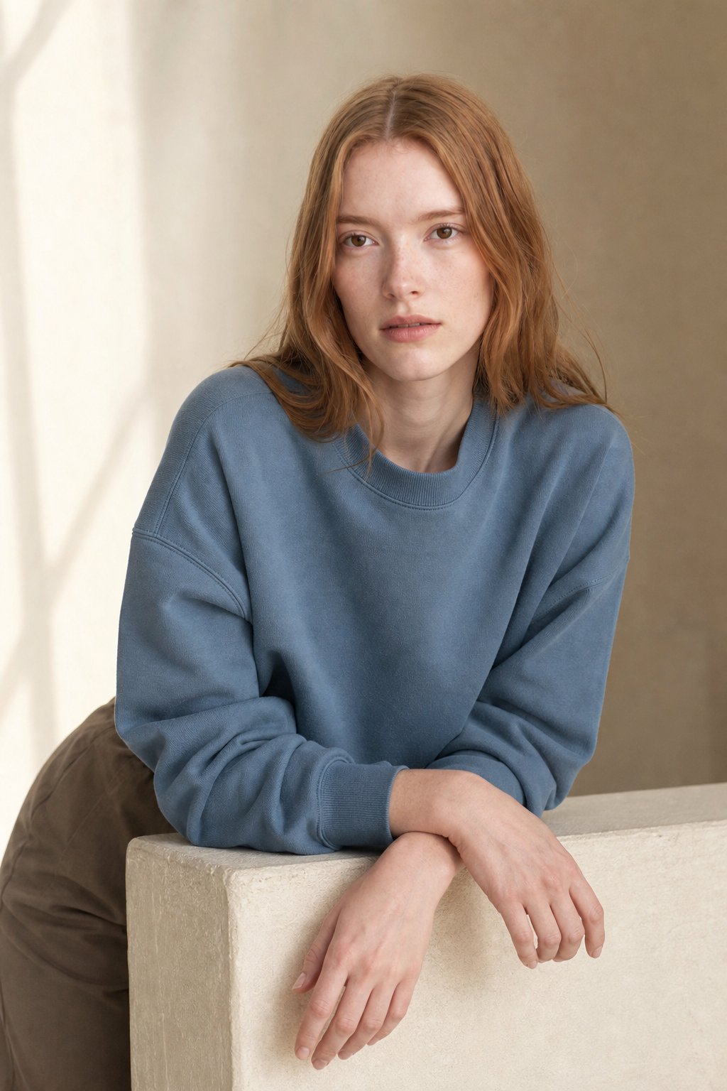 Women's Oversized Cotton Hoodie Pullover Streetwear — Sky, banana_republic product shot