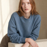 Women's Oversized Cotton Hoodie Pullover Streetwear — Sky, banana_republic product shot