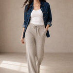 Wool Knitted Wide Leg Pants — Camel, banana_republic product shot