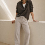 Wool Knitted Wide Leg Pants — Camel, banana_republic product shot
