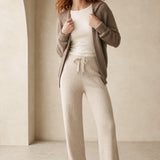 Wool Knitted Wide Leg Pants — Beige, banana_republic product shot
