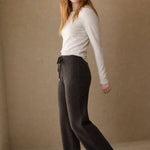 Wool Knitted Wide Leg Pants — Dark Brown, banana_republic product shot