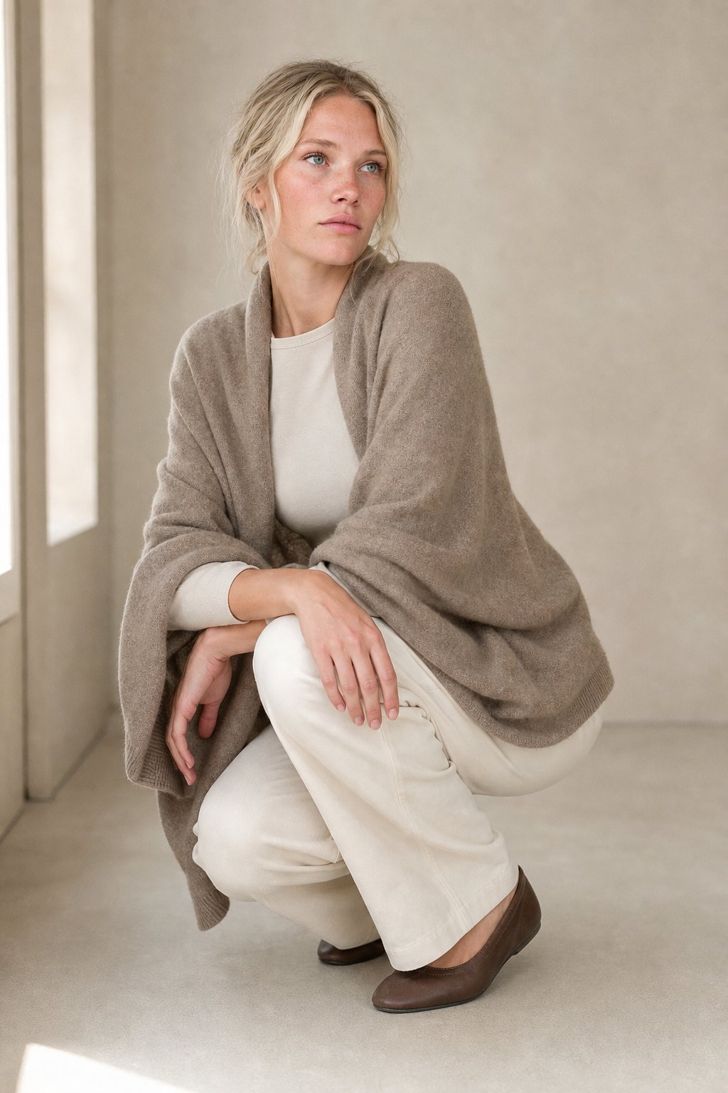 Wool Shawl — Camel, banana_republic product shot