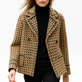 Vionne Houndstooth Knit Jacket