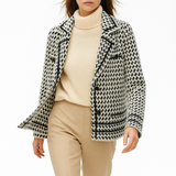 Vionne Houndstooth Knit Jacket