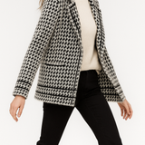 Vionne Houndstooth Knit Jacket