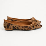 Wren Bow Flats — Brown, studio product shot