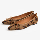 Wren Bow Flats — Brown, studio product shot