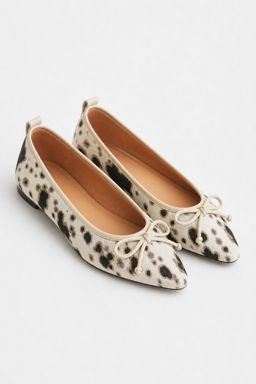 Wren Bow Flats — Beige, studio product shot