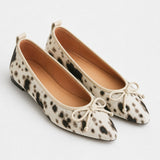 Wren Bow Flats — Beige, studio product shot
