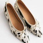 Wren Bow Flats — Beige, studio product shot