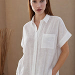 Zürich Blouse — White, banana_republic product shot