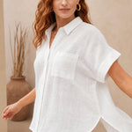 Zürich Blouse — White, banana_republic product shot